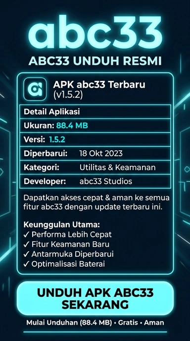 Tampilan halaman APK abc33