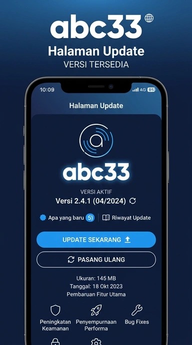 Tampilan riwayat versi abc33