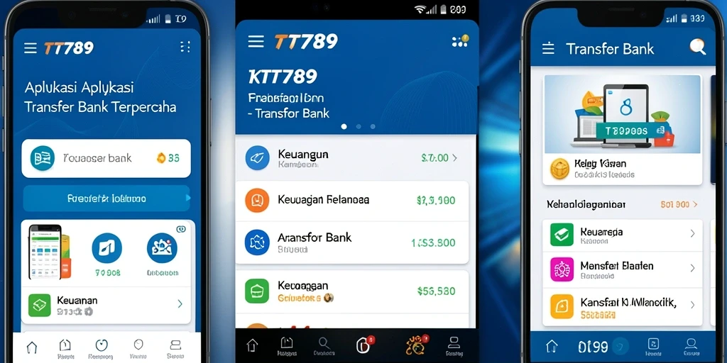 Antarmuka sederhana yang memudahkan transaksi Transfer Bank.